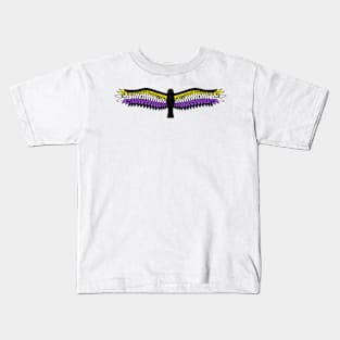 Fly With Pride, Raven Series - Nonbinary Kids T-Shirt